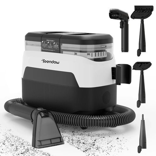 Teendow C6 MAX 3-in-1 Vacuum – 1650W Steam, 12,000 Pa Suction, Dual Tanks