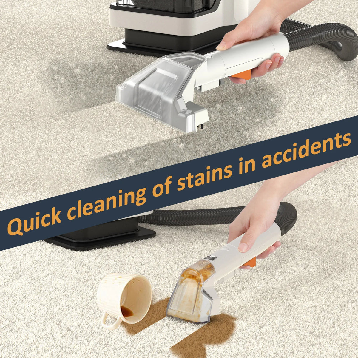 Spot Cleaner 450-750W 11/15KPa  Carpet Cleaner for Sofa Curtain