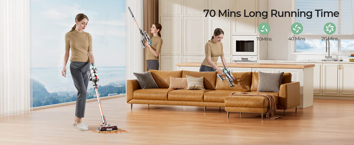 Laresar V7 PRO Cordless Vacuum Cleaner –  Aromatherapy Function, Sofa Nozzle