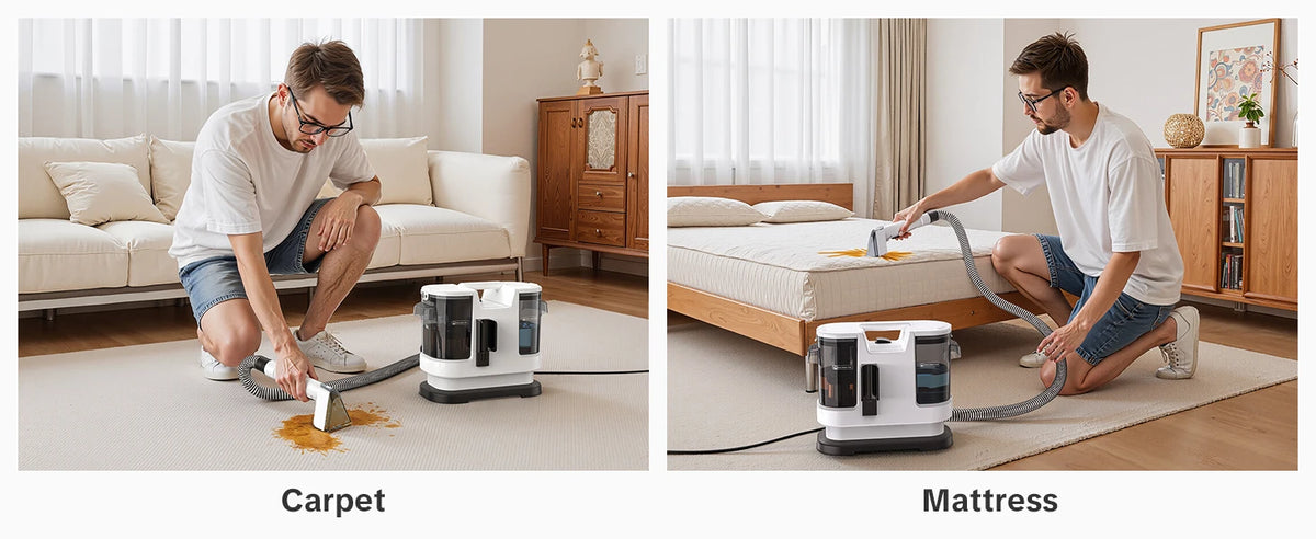 Lubluelu V8 (800W) Hot Water Washer (60°C) – Deep Stain Cleaning, Powerful Suction