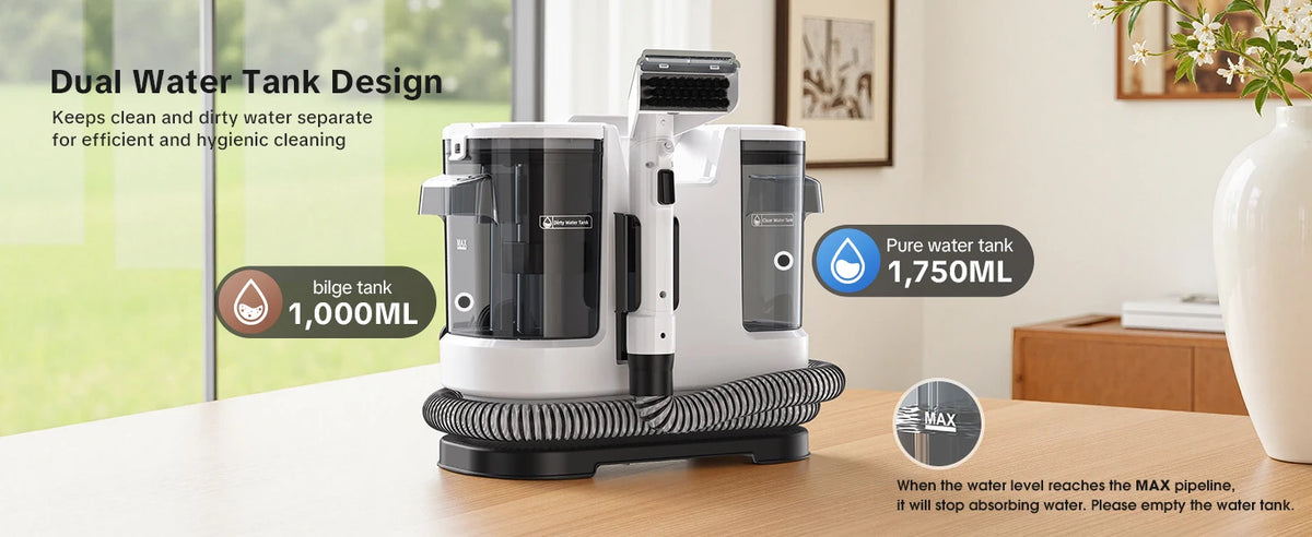 Lubluelu V8 (800W) Hot Water Washer (60°C) – Deep Stain Cleaning, Powerful Suction