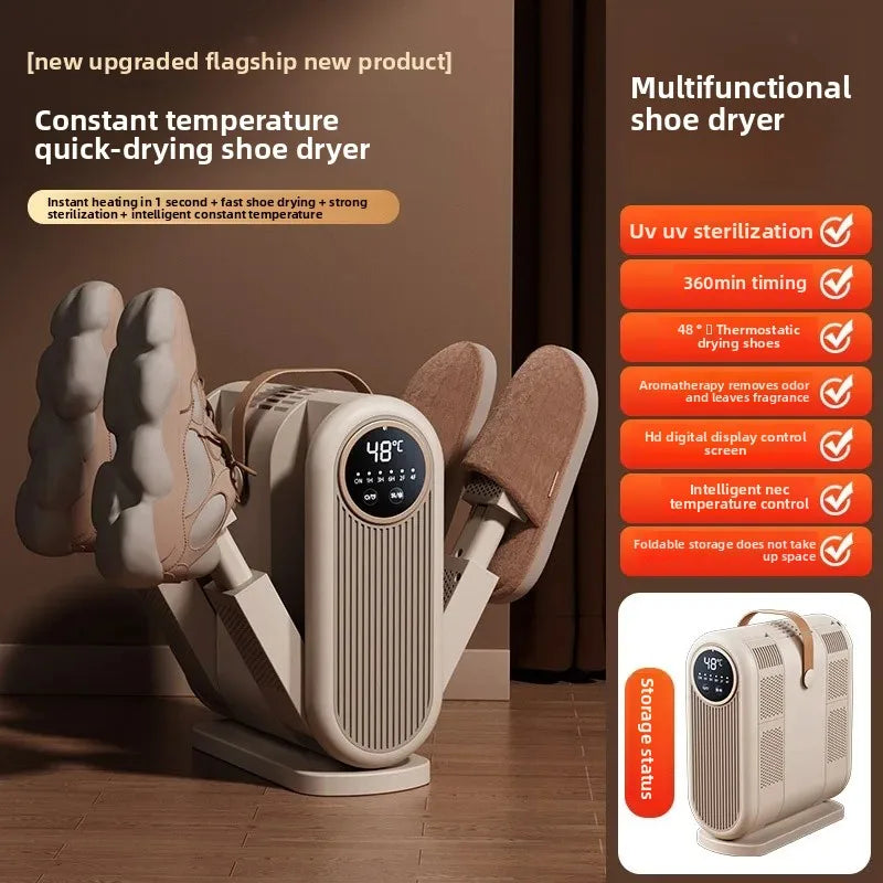 Dry, Fresh & Odour-Free Shoes Overnight — Portable Electric Shoe Dryer with UV Sterilisation
