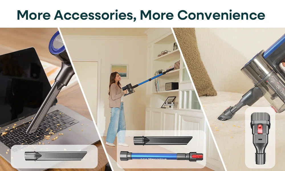 Erabros EV2 Vacuum Cleaner – 450w High Suction Power, Smart, LED Display