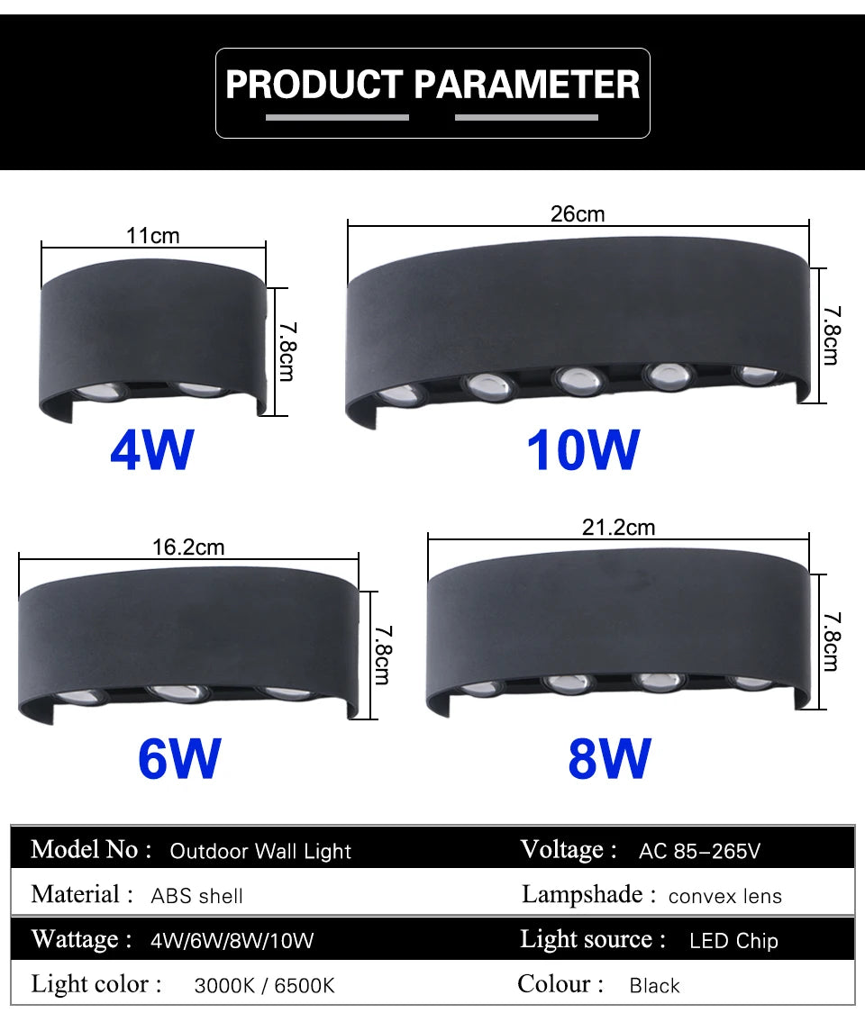 Waterproof LED light fixture. Ideal for indoor and outdoor lighting.