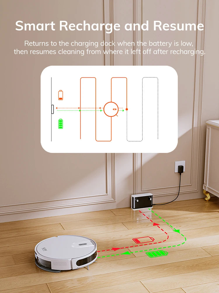 ILIFE V20 5000Pa Robot Vacuum with LiDAR and APP