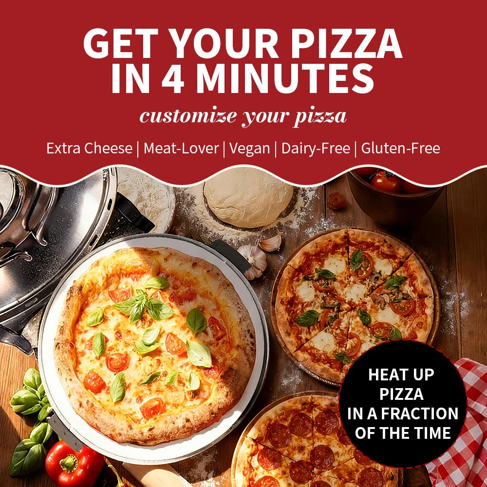 Klaif Electric Pizza Oven, 5 temperature levels