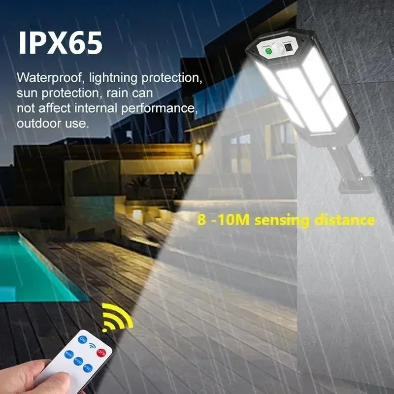 Solar LED Light with Motion Sensor, 4 Modes