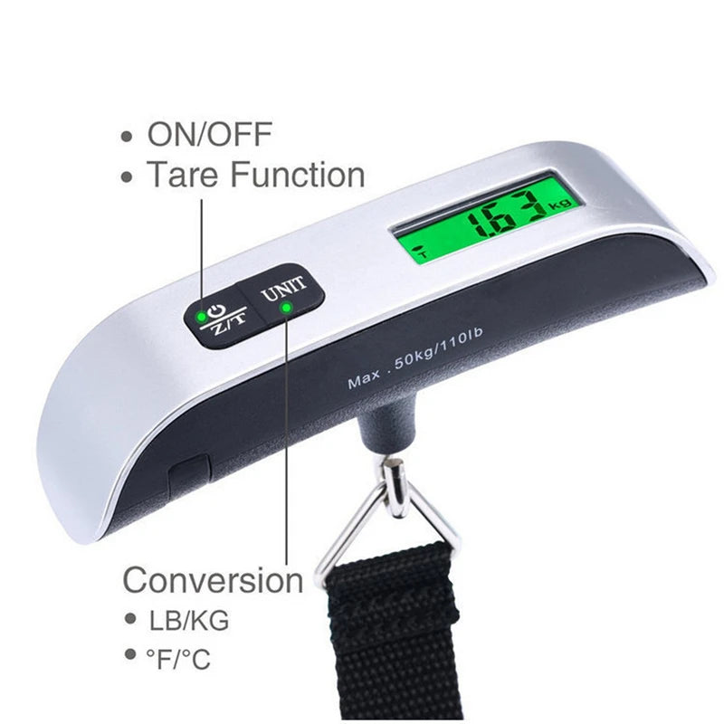 Never Pay Overweight Fees Again — Portable Digital Luggage Scale