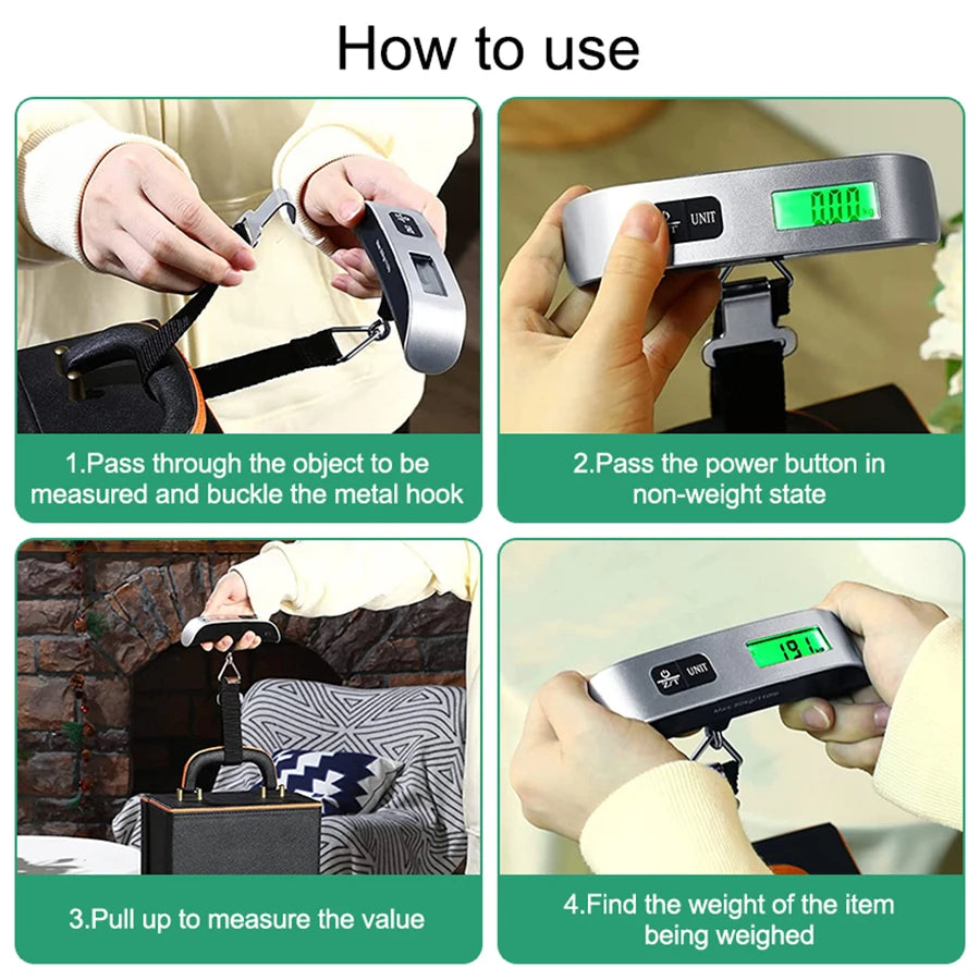 Never Pay Overweight Fees Again — Portable Digital Luggage Scale