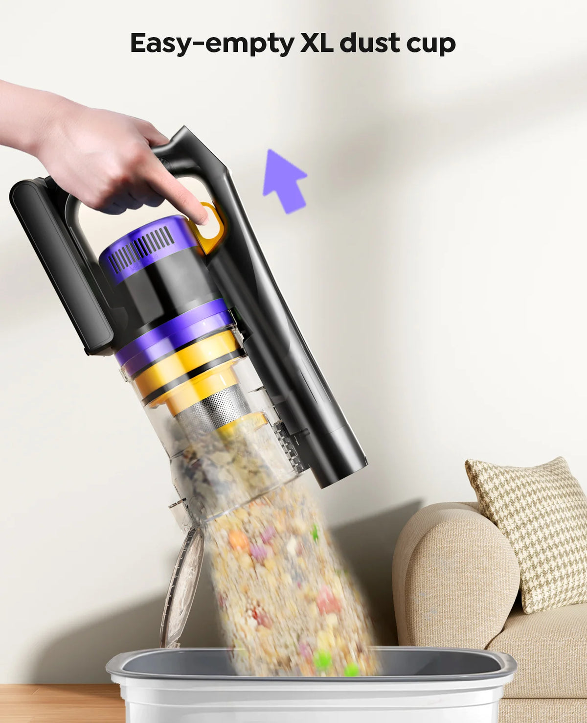 Laresar X11 Cordless Vacuum Cleaner – 550W, 55,000 Pa Suction Power