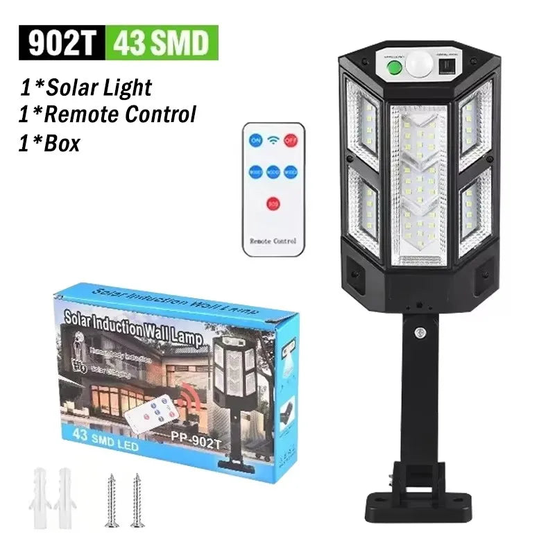 Solar LED Light with Motion Sensor, 4 Modes