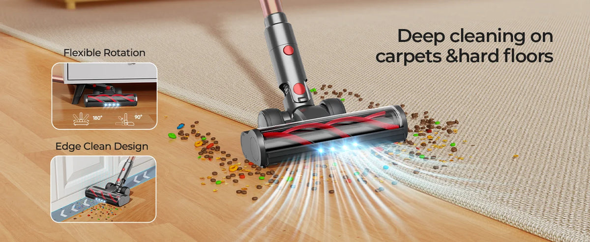 Laresar V7 PRO Cordless Vacuum Cleaner –  Aromatherapy Function, Sofa Nozzle