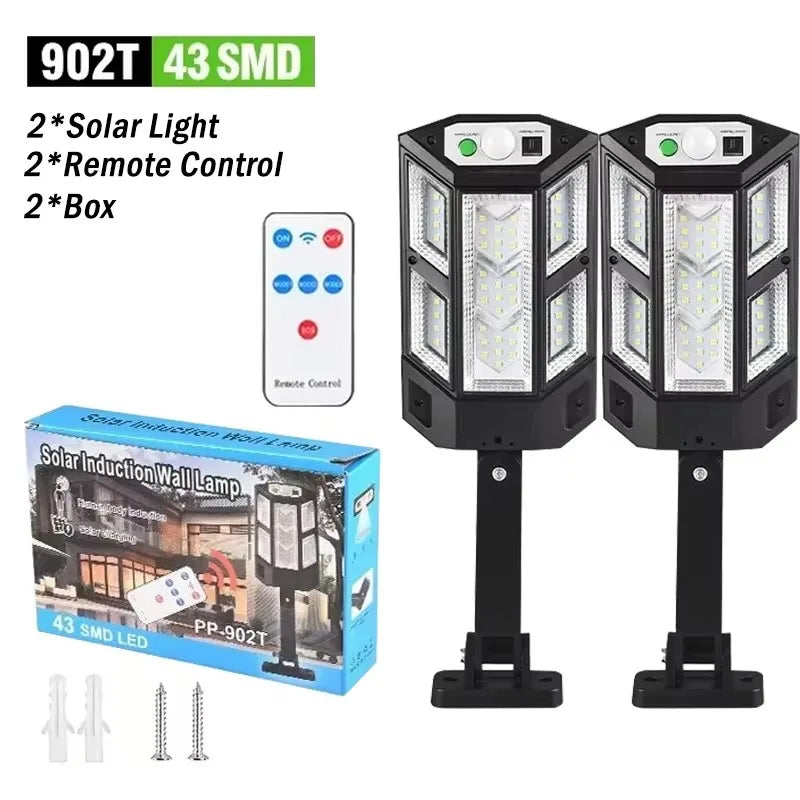 Solar LED Light with Motion Sensor, 4 Modes