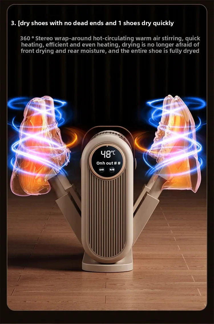 Dry, Fresh & Odour-Free Shoes Overnight — Portable Electric Shoe Dryer with UV Sterilisation