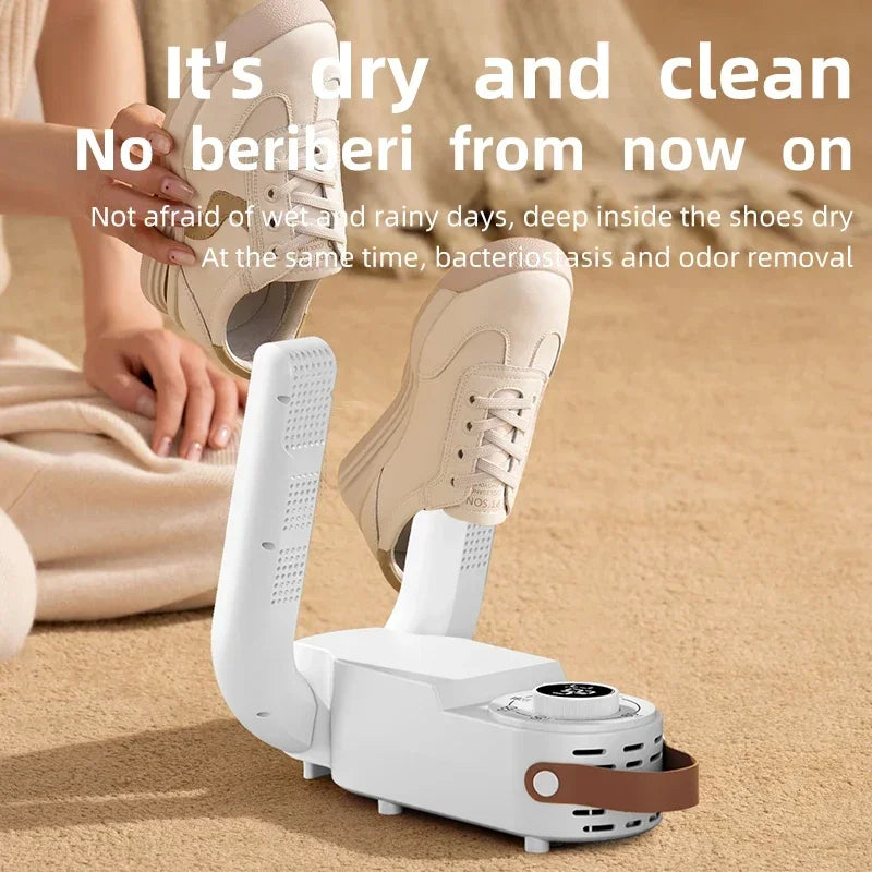 Always-Fresh Shoes, Zero Effort — Smart Electric Shoe Dryer with Timer & Deodoriser