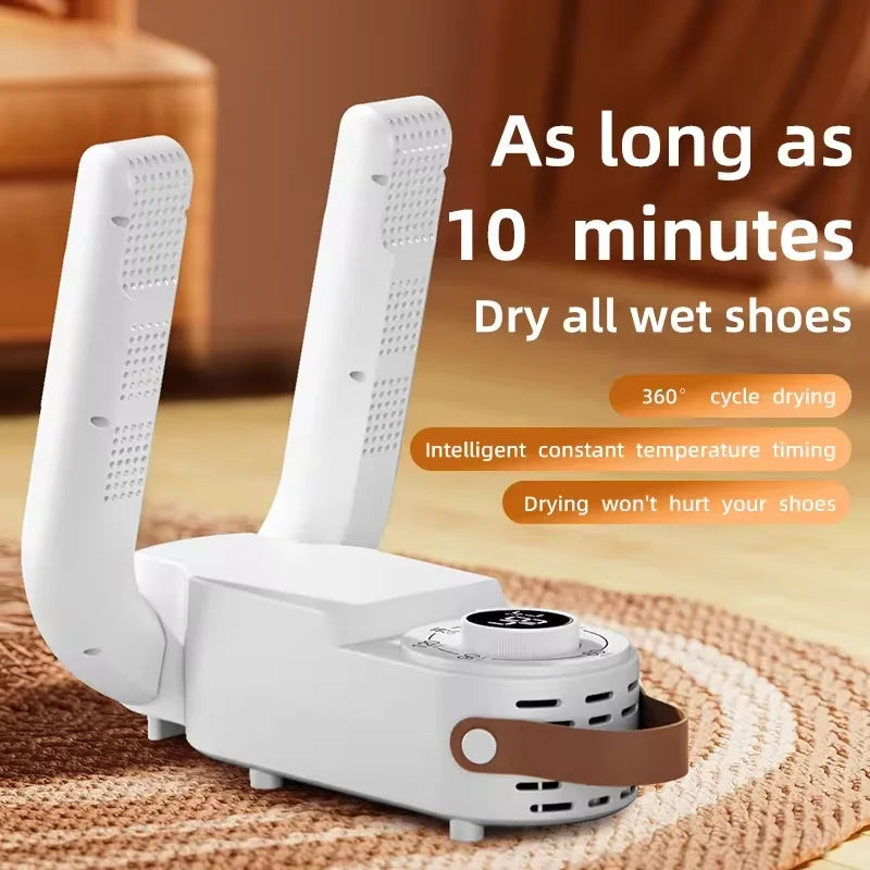 Always-Fresh Shoes, Zero Effort — Smart Electric Shoe Dryer with Timer & Deodoriser