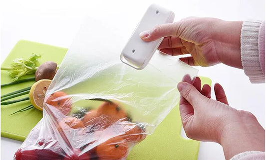 Mini Hea Bag Seal Machine Package Sealer Bags Thermal Plastic Food Bag