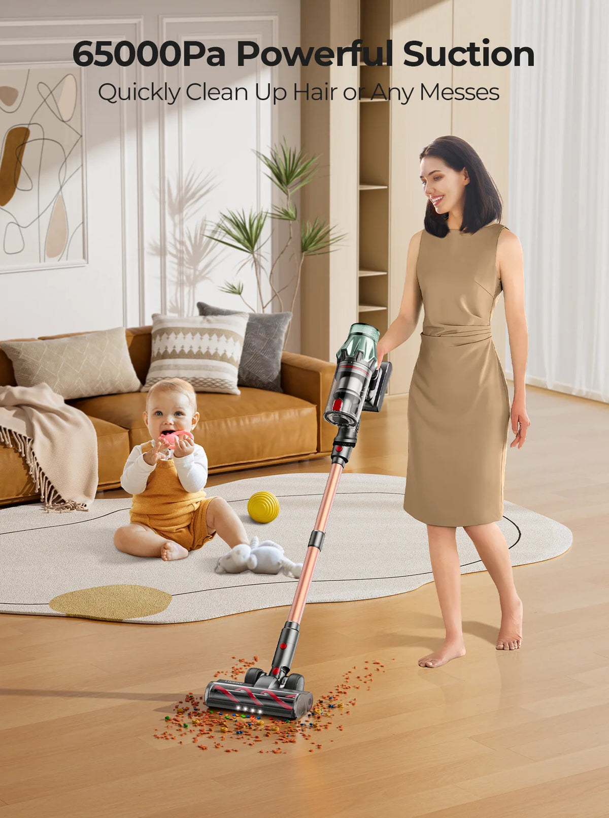Laresar V7 PRO Cordless Vacuum Cleaner –  Aromatherapy Function, Sofa Nozzle