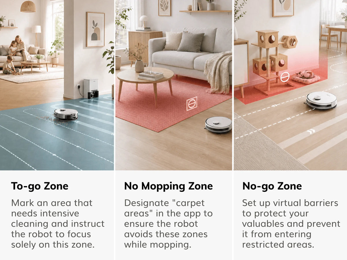 ILIFE A30 Pro Robot Vacuum with Auto-Empty, LDS Navigation, 2-in-1 Vacuum and Mop Function, and App