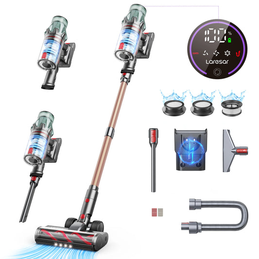 Laresar V7 PRO Cordless Vacuum Cleaner –  Aromatherapy Function, Sofa Nozzle