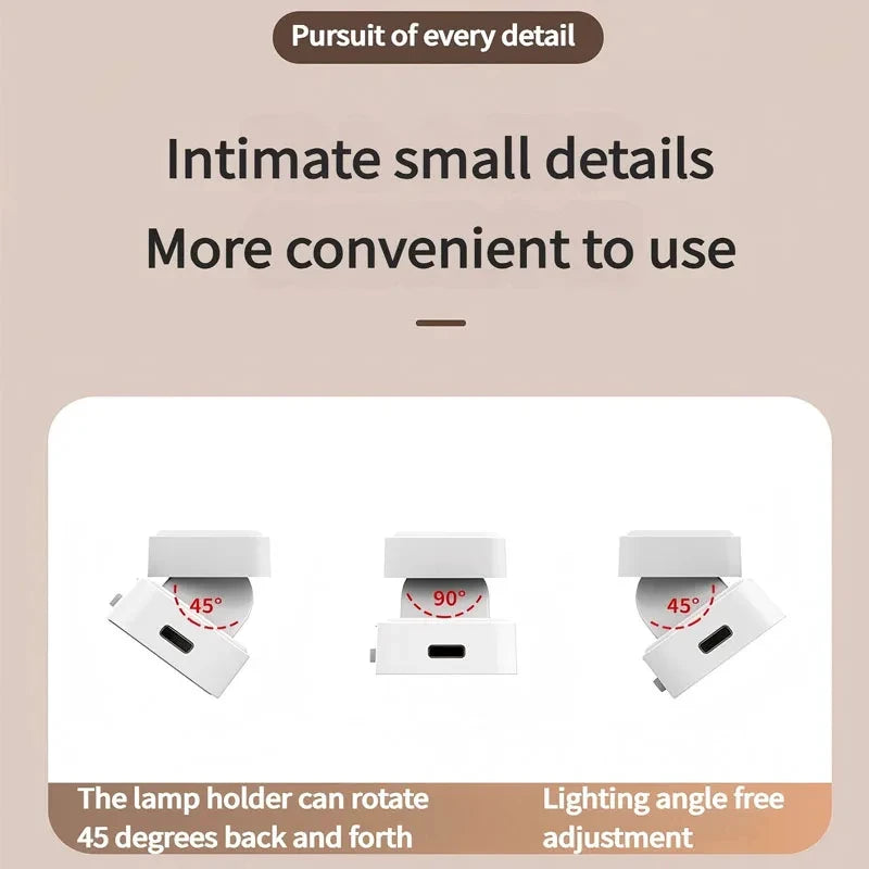 Light Up Any Corner, Anywhere — Magnetic Rechargeable Touch Lamp with 5 Colour Modes