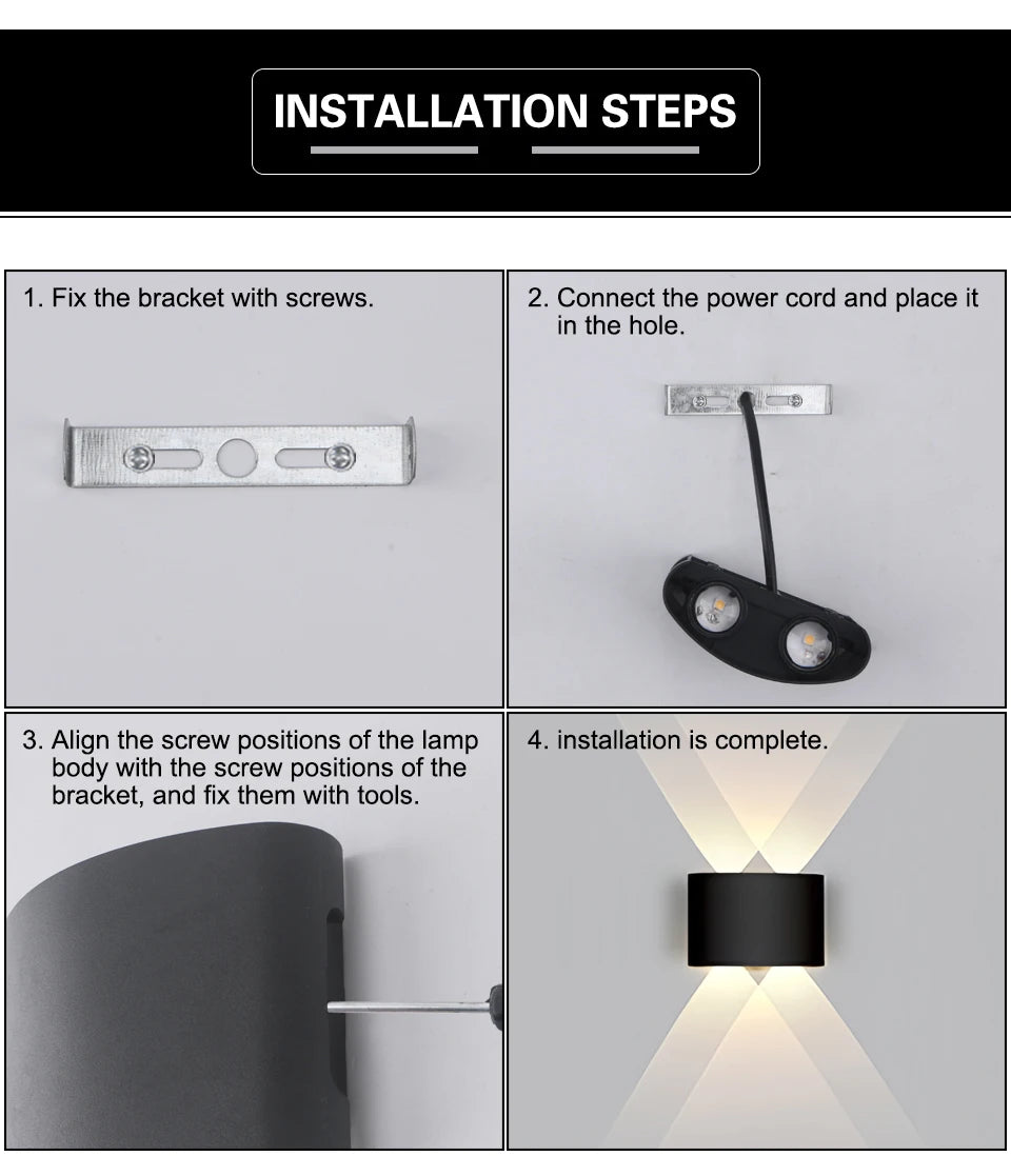 Waterproof LED light fixture. Ideal for indoor and outdoor lighting.