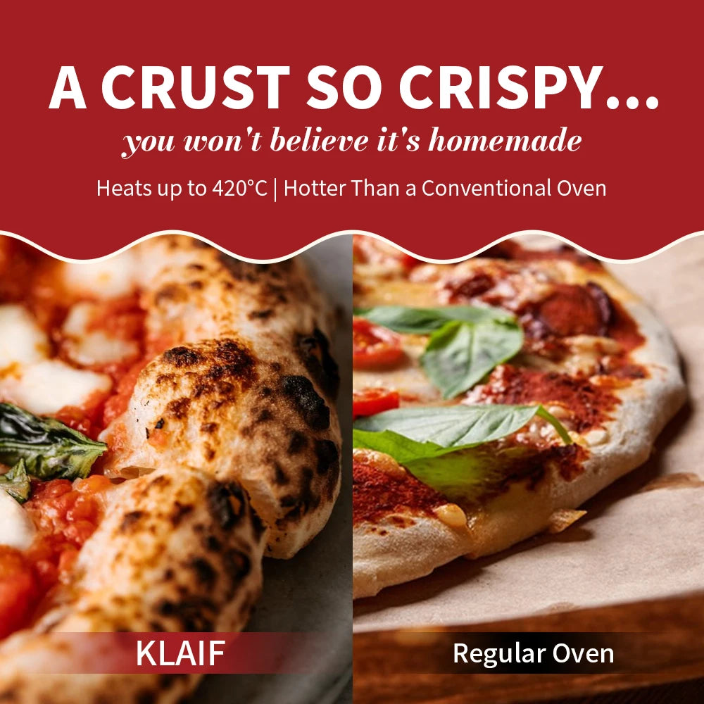 Klaif Electric Pizza Oven, 5 temperature levels
