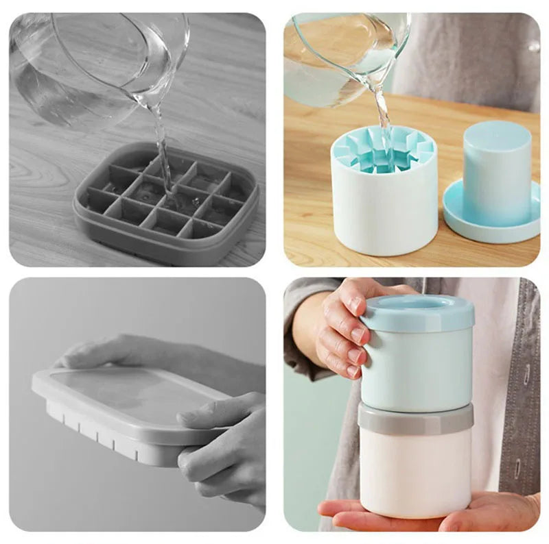 Round Silicone Ice Mold - 3 colors