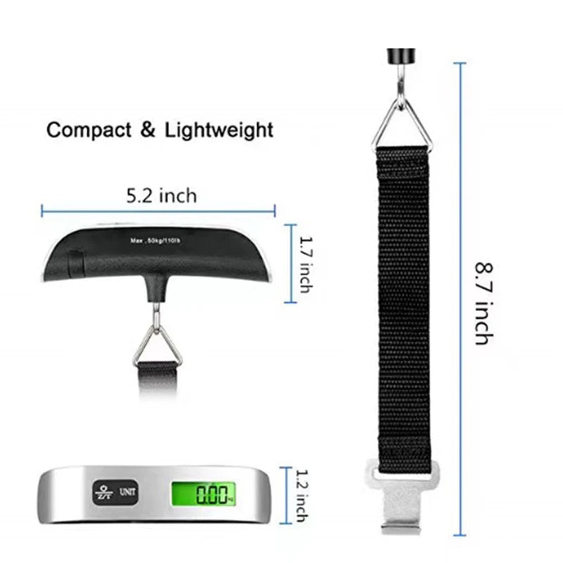 Never Pay Overweight Fees Again — Portable Digital Luggage Scale