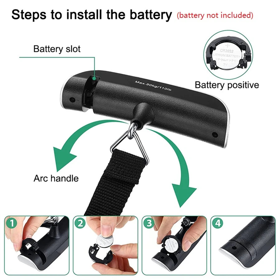 Never Pay Overweight Fees Again — Portable Digital Luggage Scale