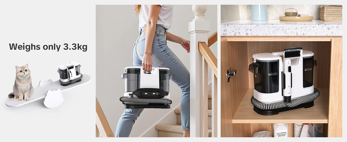 Lubluelu V8 (800W) Hot Water Washer (60°C) – Deep Stain Cleaning, Powerful Suction