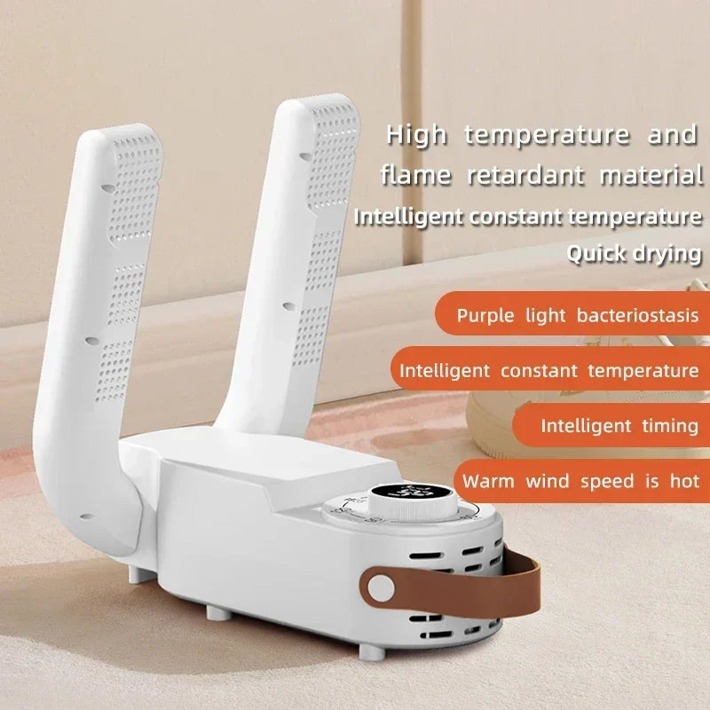 Always-Fresh Shoes, Zero Effort — Smart Electric Shoe Dryer with Timer & Deodoriser
