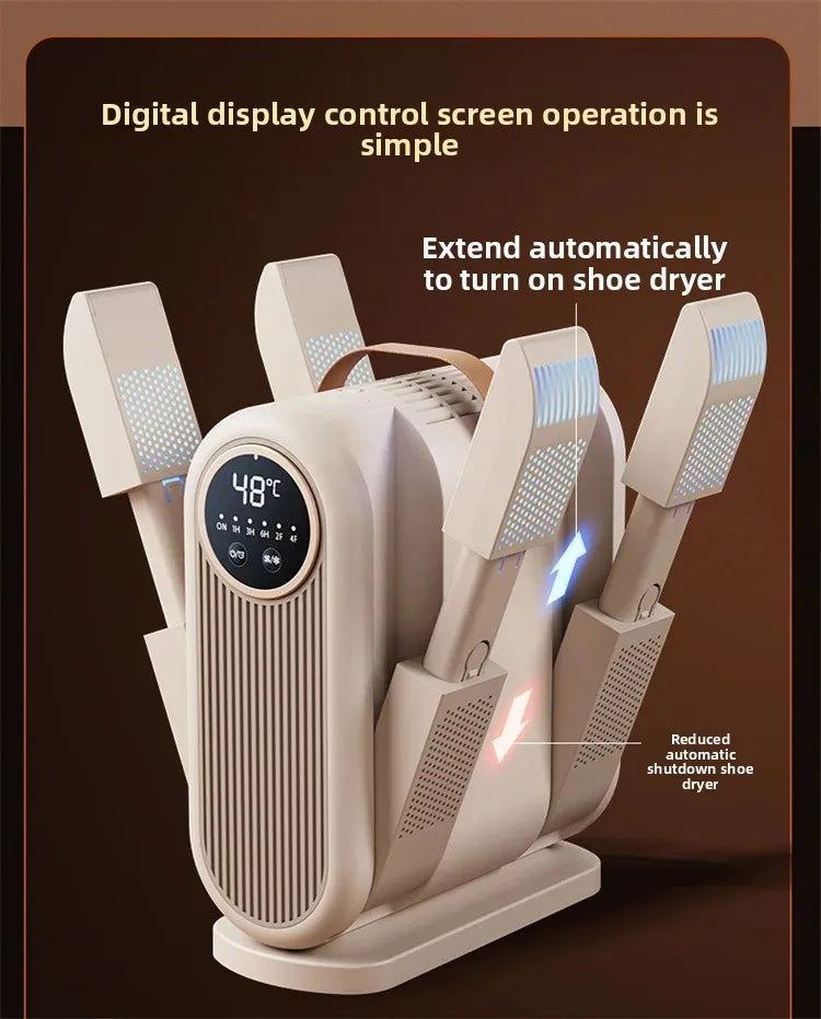 Dry, Fresh & Odour-Free Shoes Overnight — Portable Electric Shoe Dryer with UV Sterilisation