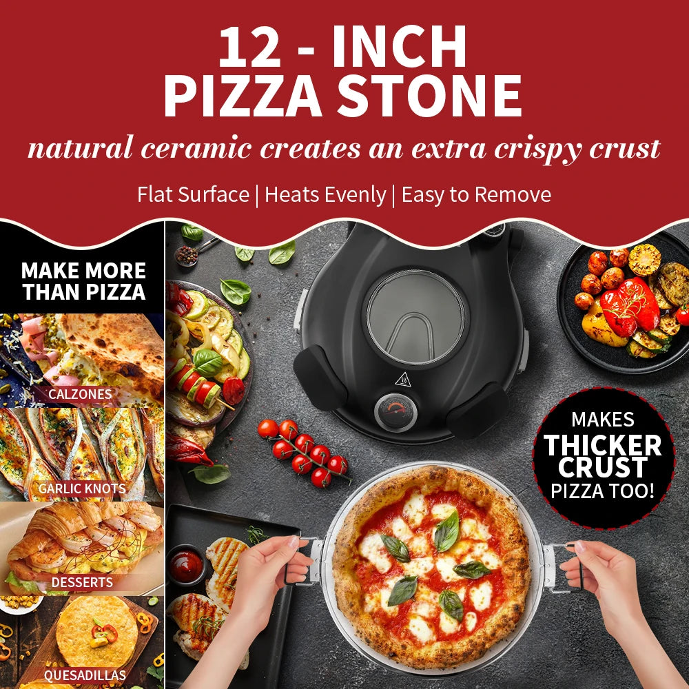 Klaif Electric Pizza Oven, 5 temperature levels