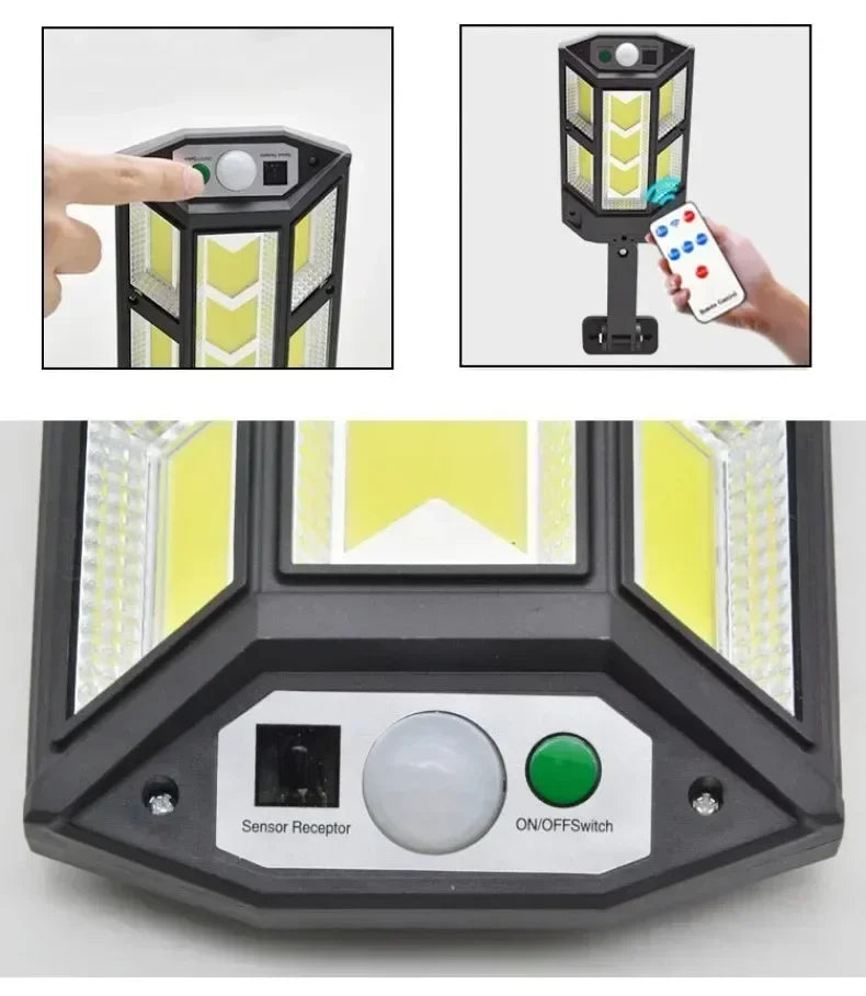Solar LED Light with Motion Sensor, 4 Modes