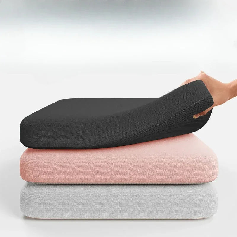 Sit Longer, Ache Less — Ultra-Thick Memory Foam Seat Cushion for Office, Home & Car